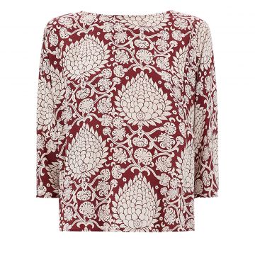 Silk crepe de chine blouse 46