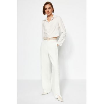 Camasa crop cu model in dungi