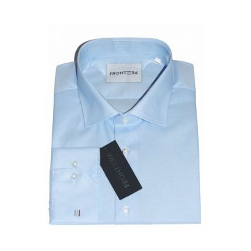 Camasa premium barbati, 100% bumbac, regular fit - FRONTERA - azzuro