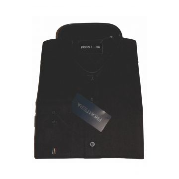 Camasa premium barbati, 100% bumbac, regular fit - FRONTERA - negru 1