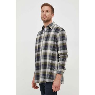 Joop! camasa din bumbac barbati, culoarea verde, cu guler clasic, regular