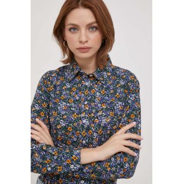 Pepe Jeans camasa din bumbac femei, cu guler clasic, regular