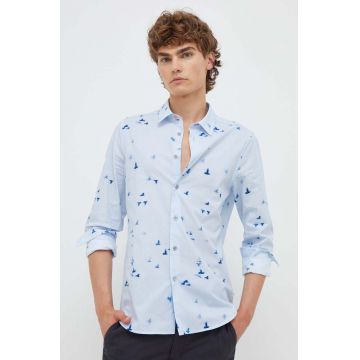 PS Paul Smith camasa din bumbac barbati, cu guler clasic, slim