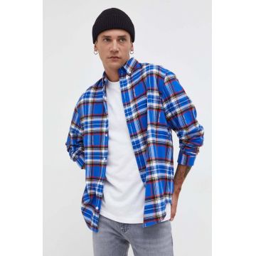 Tommy Jeans camasa din bumbac barbati, cu guler button-down, relaxed