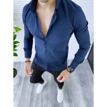 Camasa barbati bleumarin slim fit B5341 W15