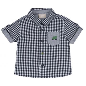 Camasa copii Chicco, alb cu bleumarin, 66563