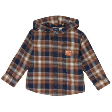 Camasa copii Chicco, cu gluga, Albastru inchis, 54695-65MC
