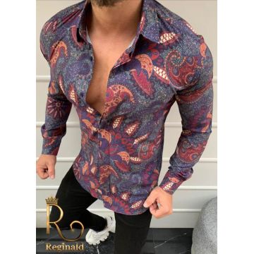 Camasa de barbati cambrata, inflorata Summer Colletion - CM324