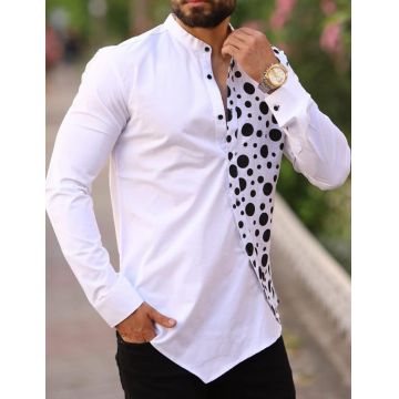 Tunica Alba Asimetrica - DSC58 (XL,XXL) -