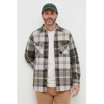 Barbour cămașă din bumbac Cannich Overshirt bărbați, cu guler clasic, regular MOS0117