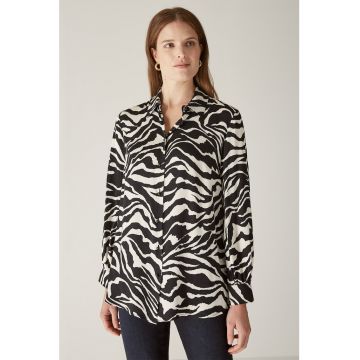 Camasa cu imprimeu cu zebra