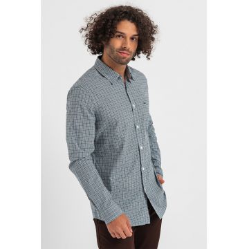 Camasa cu maneci lungi si model in carouri