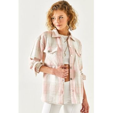 Camasa din amestec de bumbac cu model in carouri