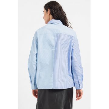 Camasa din bumbac cu model in dungi Lanne