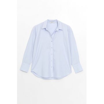 Camasa din bumbac cu model uni