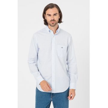 Camasa Oxford regular-fit cu buzunar pe piept