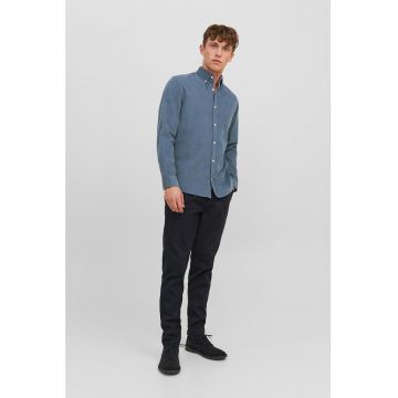Camasa Oxford slim fit cu buzunare pe piept