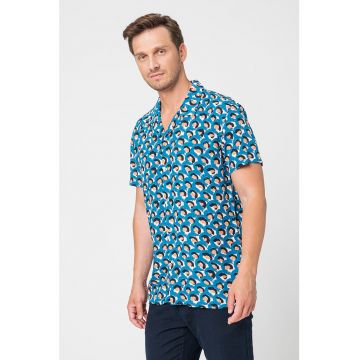 Camasa relaxed fit cu maneci scurte