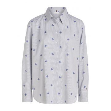 Camasa relaxed fit cu monograma