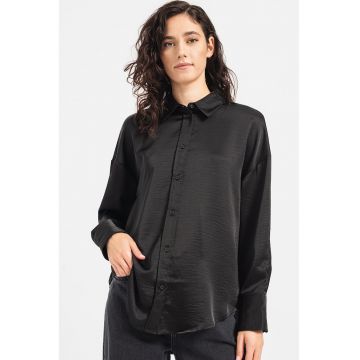 Camasa satinata cu model supradimensionat Marta