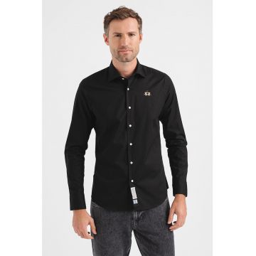 Camasa slim fit din amestec de bumbac