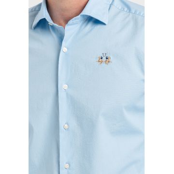 Camasa slim fit din amestec de bumbac