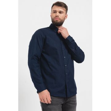 Camasa slim fit cu guler fixat de nasturi