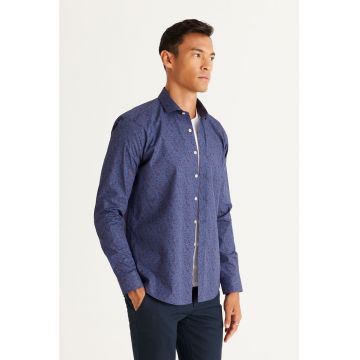 Camasa slim fit cu model