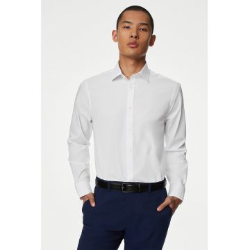 Camasa slim fit din amestec de bumbac