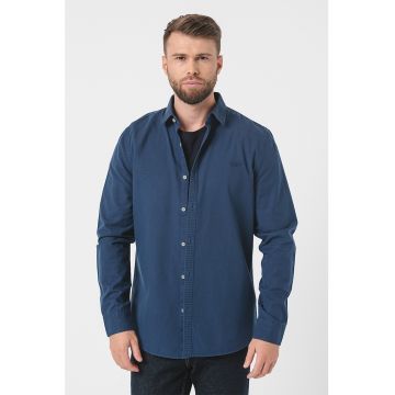 Camasa slim fit din amestec de bumbac