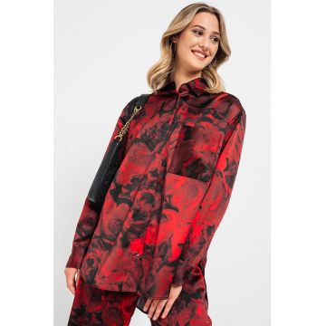Camasa supradimensionata cu imprimeu floral