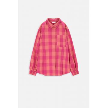 Coccodrillo camasa de bumbac pentru copii ZC3140101PUJ PEPPED UP JUNIOR culoarea roz