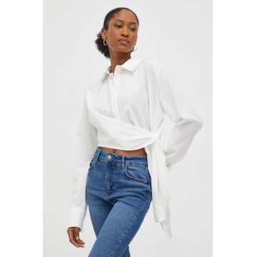 Answear Lab camasa femei, culoarea alb, cu guler clasic, relaxed Answear Lab camasa femei, culoarea alb, cu guler clasic, relaxed