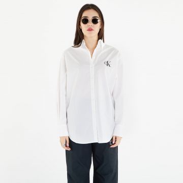 Cămașă Calvin Klein Jeans Loose Monologo Shirt White