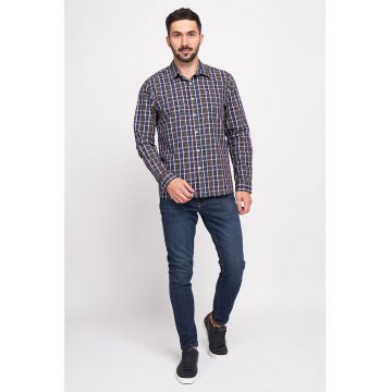 Camasa cu maneci lungi si model in carouri