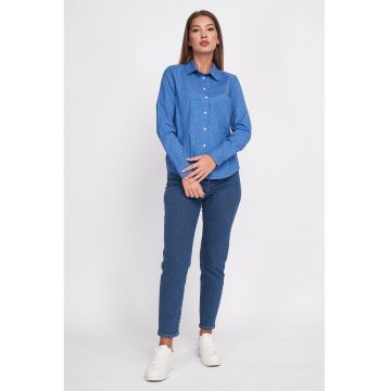 Camasa din amestec de bumbac cu model