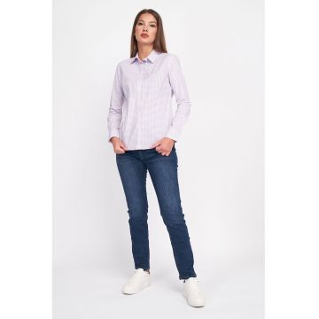 Camasa din bumbac cu model in carouri