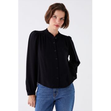 Camasa din poplin cu maneci lungi
