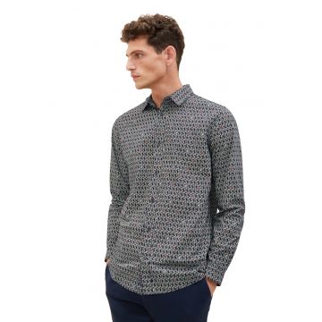 Camasa regular fit cu imprimeu geometric