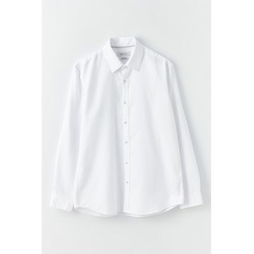 Camasa slim fit cu aplicatii contrastante