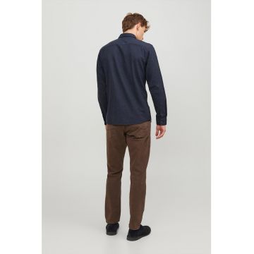 Camasa slim fit cu buzunar pe piept