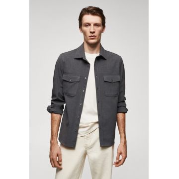 Camasa slim fit cu buzunare pe piept Polan