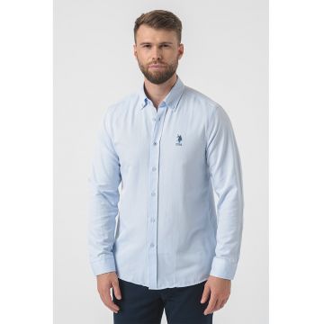 Camasa slim fit cu guler ascutit