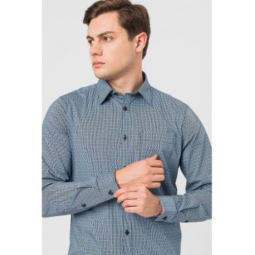 Camasa slim fit cu model