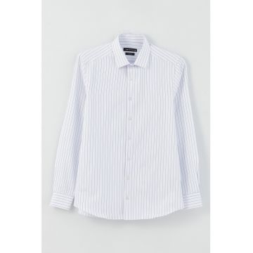 Camasa slim fit cu model in dungi