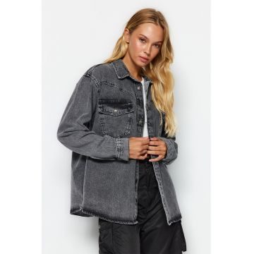 Camasa supradimensionata din denim
