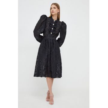 Custommade camasa femei, culoarea negru, regular