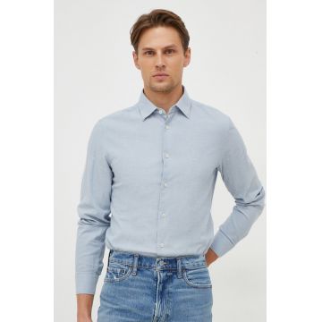 United Colors of Benetton camasa din bumbac barbati, cu guler clasic, regular
