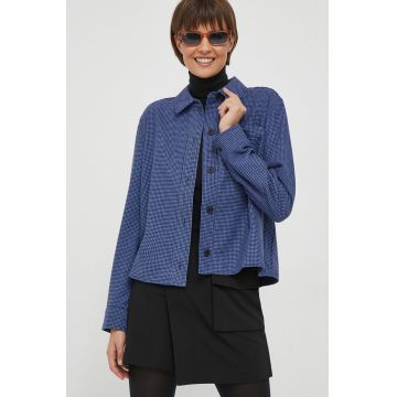 United Colors of Benetton camasa din lana cu guler clasic, regular
