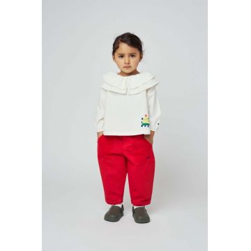 Bobo Choses cămașă din bumbac pentru bebeluși culoarea bej
